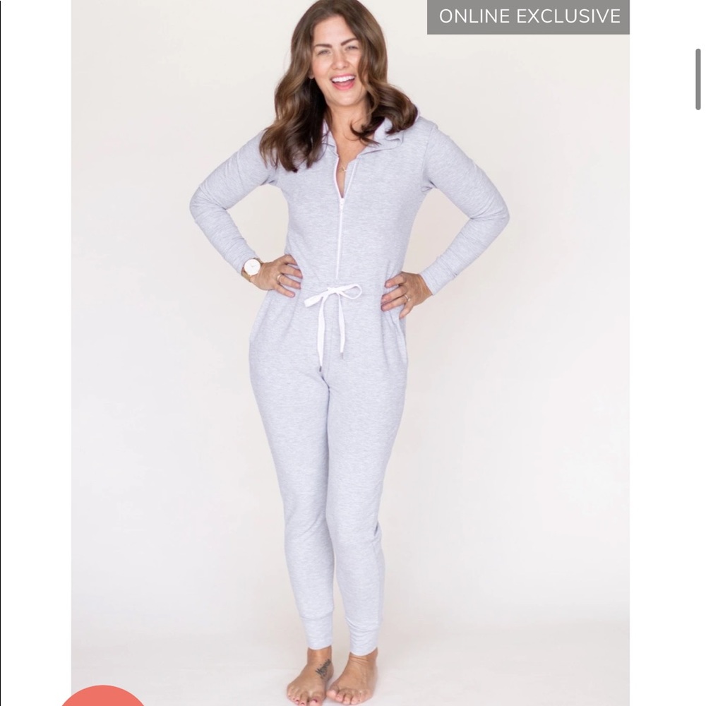 JH x Smash + Tess the Harris Hoodie Romper - grey